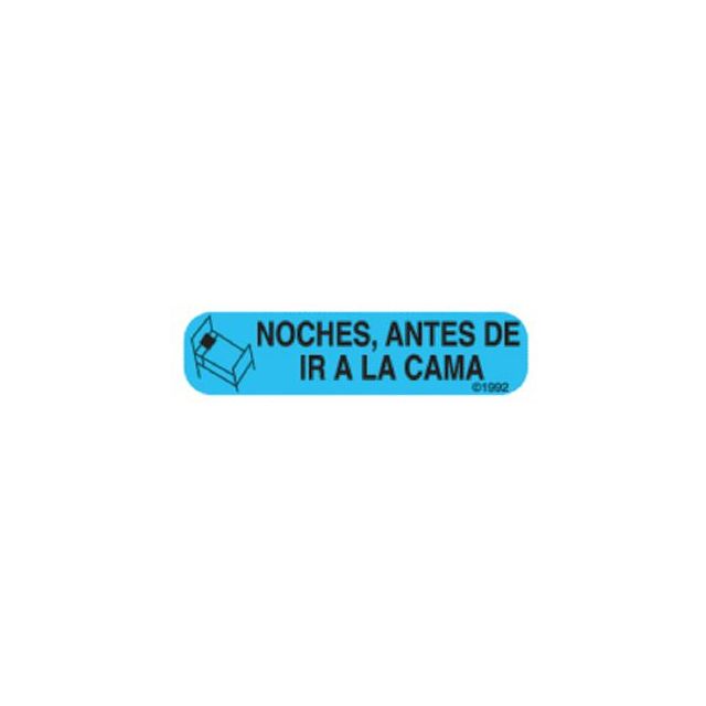 SPANISH VERSION WARNING LABEL 1-9/16 X 3/8 - HG348