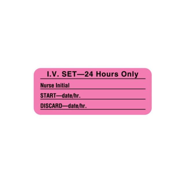 LABEL IV SET 24 HOURS ONLY - IV101