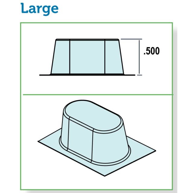 200-18 28 CT BLISTERS LG OVAL - J200-18