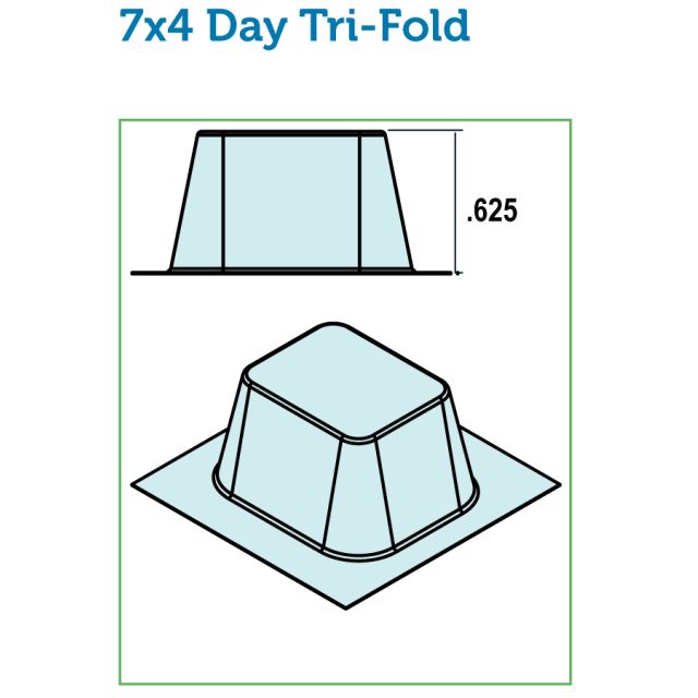 200-46  BLISTERS FOR 7 X 4 TRI FOLD - J200-46