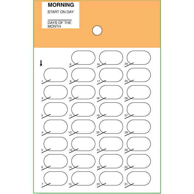 300-43 31 CT HEAT SEAL PILL CARDS - J300-43