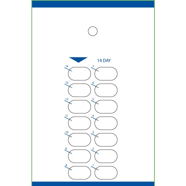 314-51 14 DOSE 14 DAY HEAT SEAL CARD - J314-51