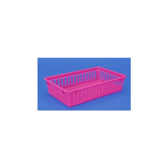 PLASTIC BASKET PINK - J51310-PK-LRG