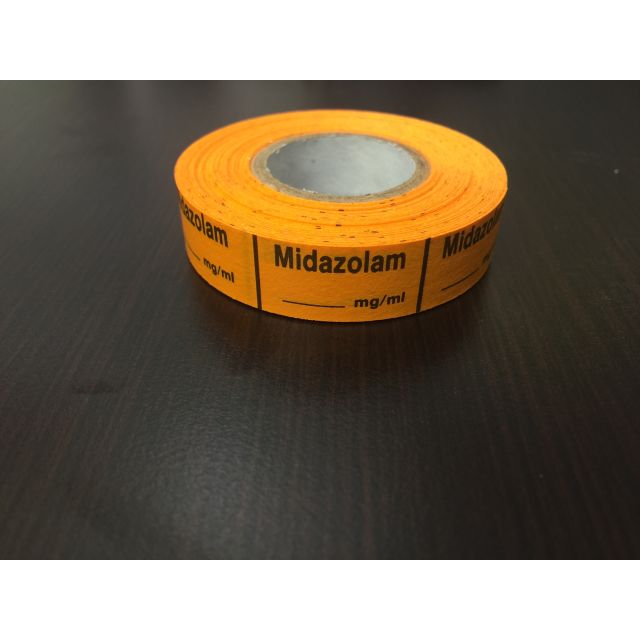 ANESTHESIA TAPE: MIDAZOLAM MG/ML 1/2 X 500