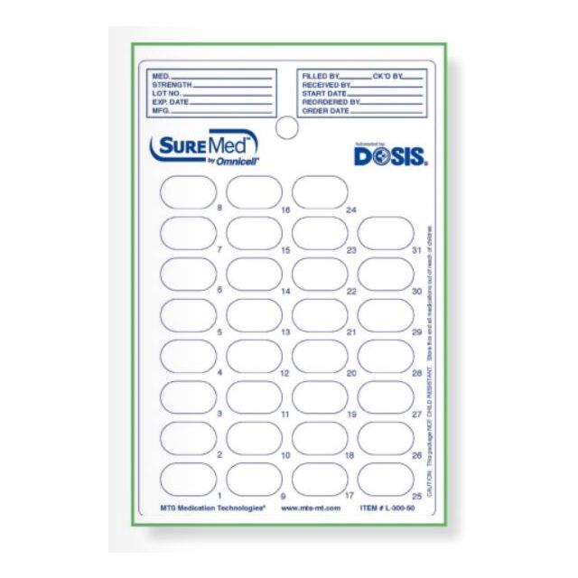 DOSIS 31 DAY ROLLED LIDDING - L-300-50-J