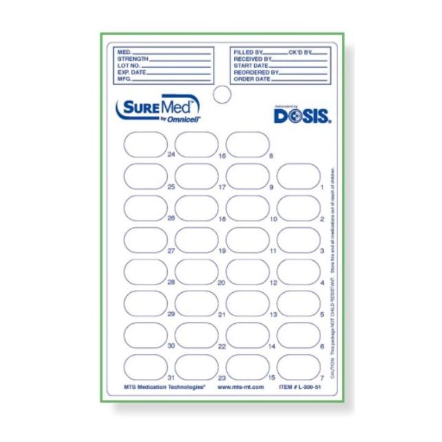 DOSIS 31 DAY ROLLED LIDDING - L-300-51-J