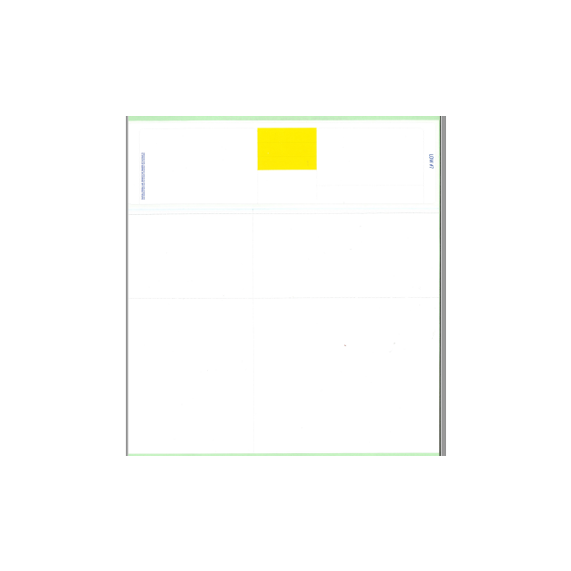 BLANK LASER DUAL WEB RX FORM - 8-1/2 X 9 - LDW7