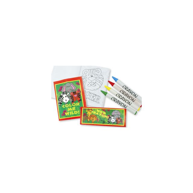 5552 WILD ANIMAL COLORING ACTIVITY SETS