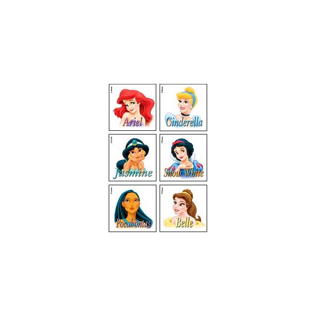 *6103 DISNEY PRINCESS BODY ART 144/PK