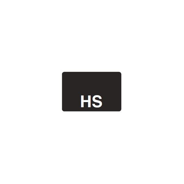 HS REVERSE PRINT WHITE ON BLACK 15 X 1 - MTHS-BLACK1C