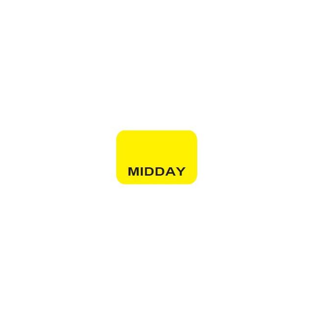 MIDDAY BLACK PRINT ON YELLOW 15 X 1 - MTMID-YEL2C