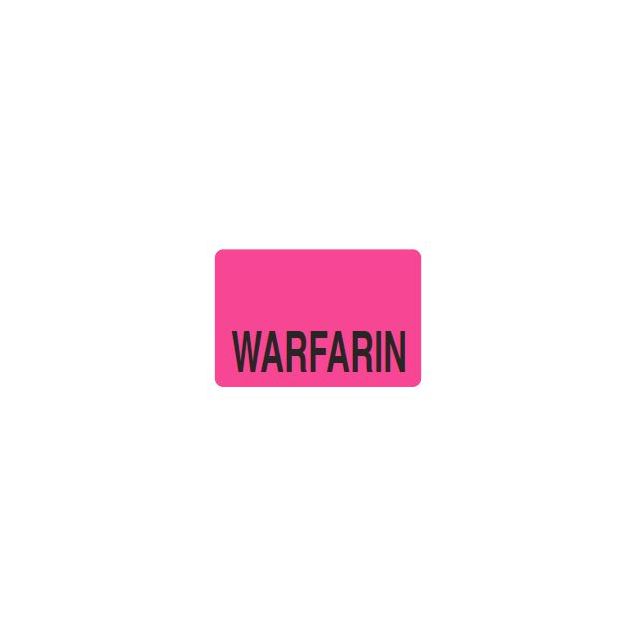 WARFARIN BLACK PRINT ON PINK 15 X 1 - MTWARF-PINK2C