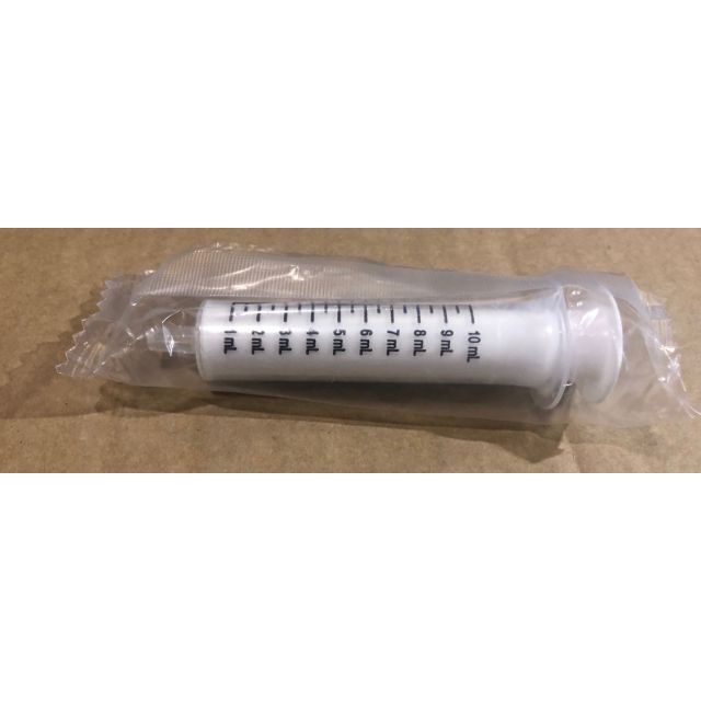 10ML CLEAR ORAL DISPENSER WHITE PLUNGER-ML ONLY 100/PACK - ORAL41-10ML