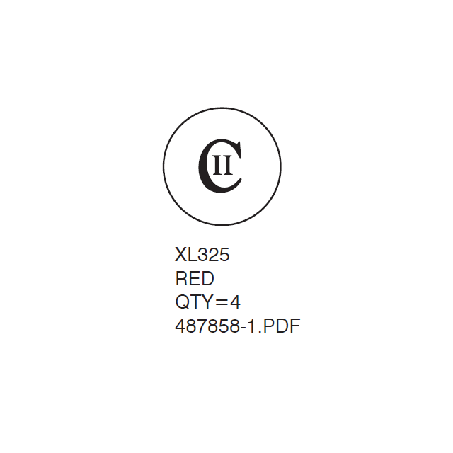 PRE-INKED STAMP, ROUND 5/8 DIAMETER, CII - P29CII