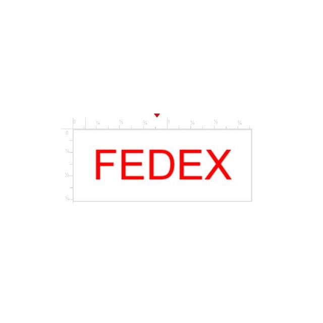 SELF-INKING STAMP, 3/4 x 1-7/8, FEDEX - P4912FEDEX