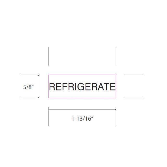 SELF-INKING STAMP, 3/4 x 1-7/8, REFRIGERATE - P4912REFRIG-BL