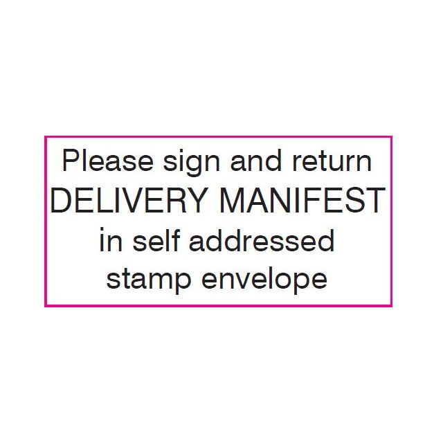 SELF-INKING STAMP, 1-1/2 x 3, PLEASE SIGN AND RETURN - P4926SIG-RET