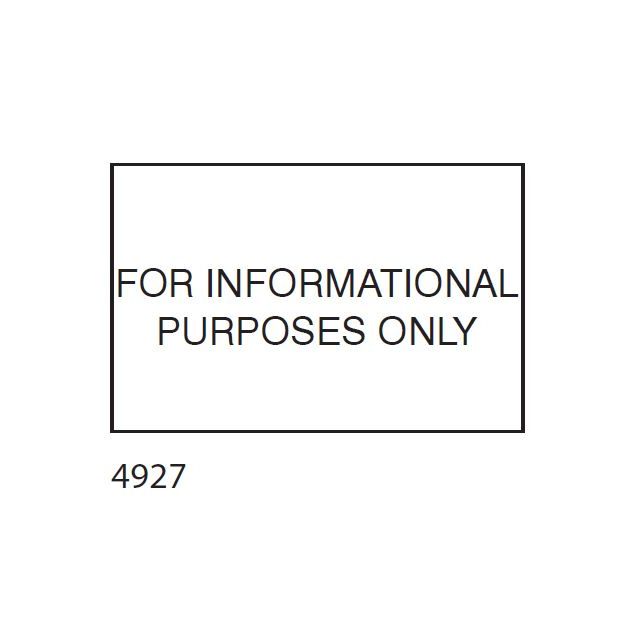 SELF-INKING STAMP, 1-9/16 X 2-3/8, FOR INFORMATIONAL PURPOSES ONLY - P4927INFO