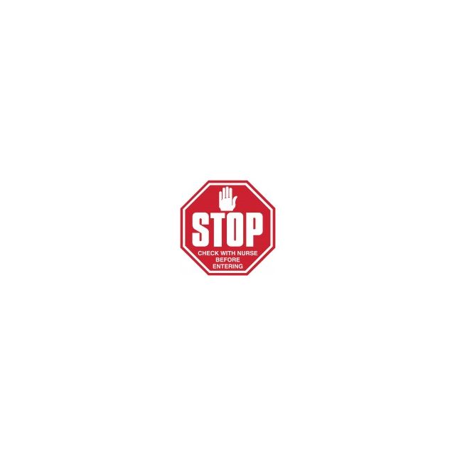 LABEL STOP SIGN - PC452