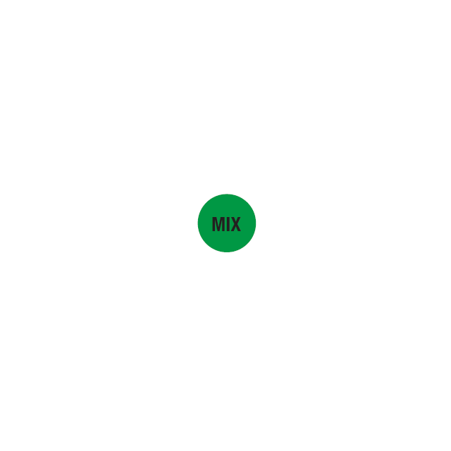 AUXILIARY LABEL - 3/4 CIRCLE - MIX