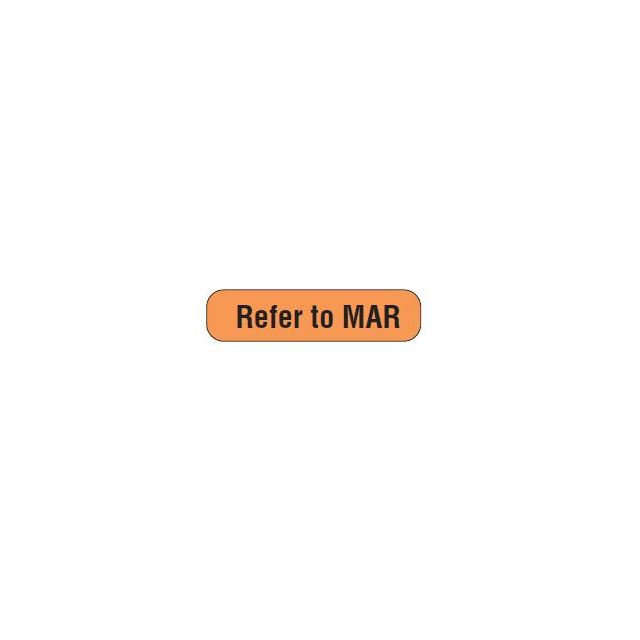 AUXILIARY LABEL - 1-9/16” X 3/8” - REFER TO MAR - PM1REFERTOMAR