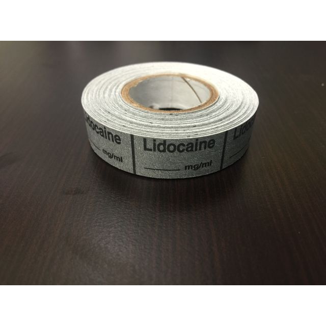 ANESTHESIA TAPE: LIDOCAINE 1/2 X 500 - TA300