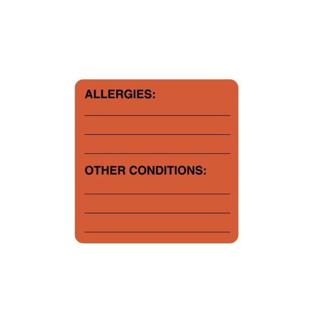 LABEL ALLERGIES OTHER CONDITIONS - ULMR214