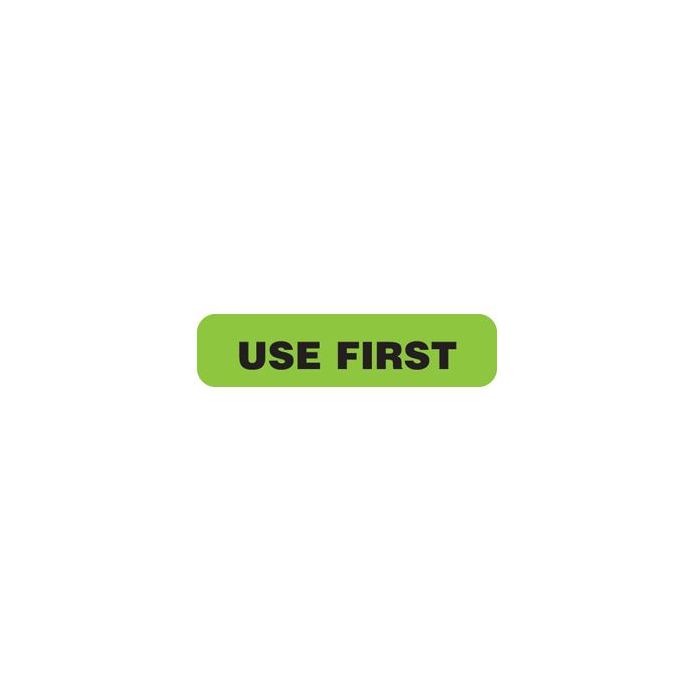 WARNING LABEL - 1-9/16 X 3/8 - USE-FIRST - 1-U