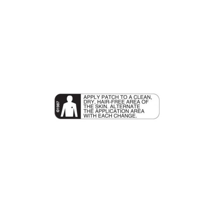 WARNING LABEL - 1-9/16 X 3/8 - APPLY PATCH TO A CLEAN, - 1330