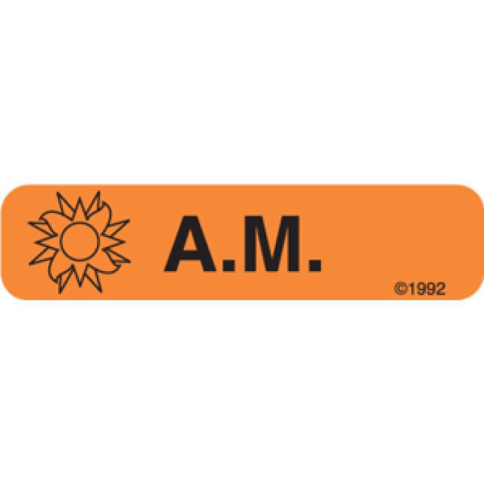 WARNING LABEL - 1-9/16 X 3/8 - AM - 1349