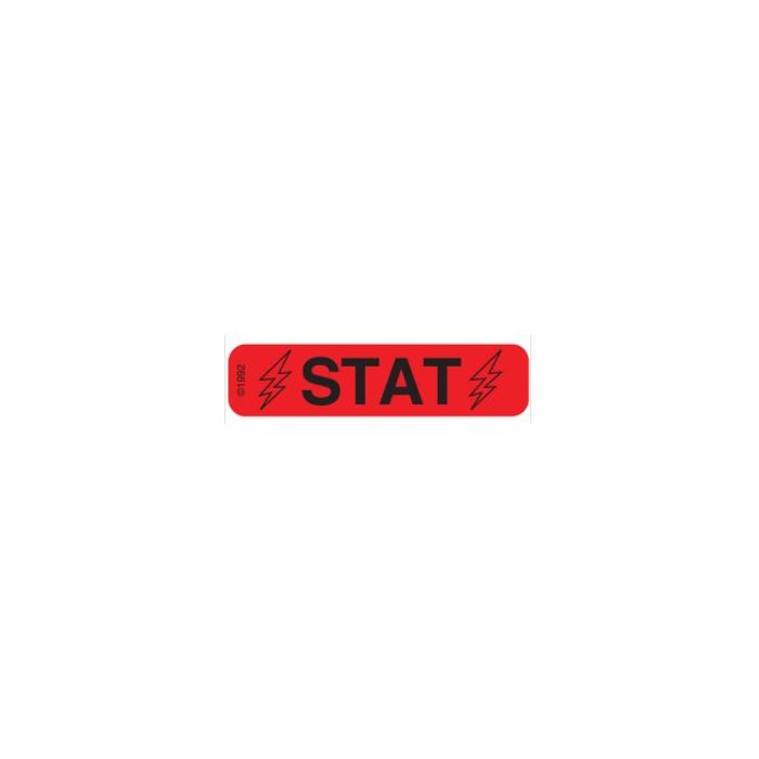 WARNING LABEL - 1-9/16 X 3/8 - STAT - 1375