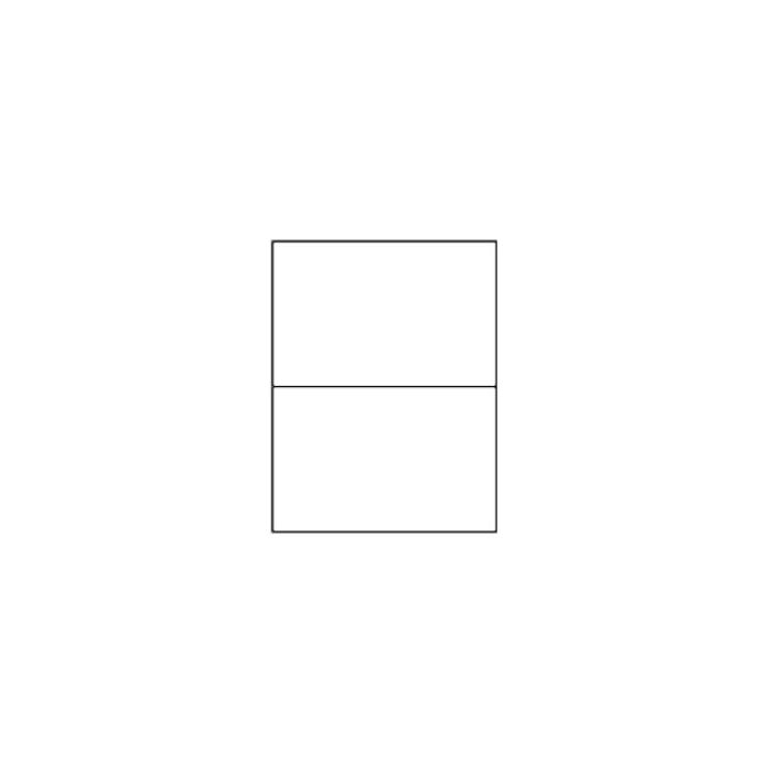 LASER PRINTER SHIPPING LABELS - 8-1/2 X 11 SHEETS - 2UP-SHIPPING