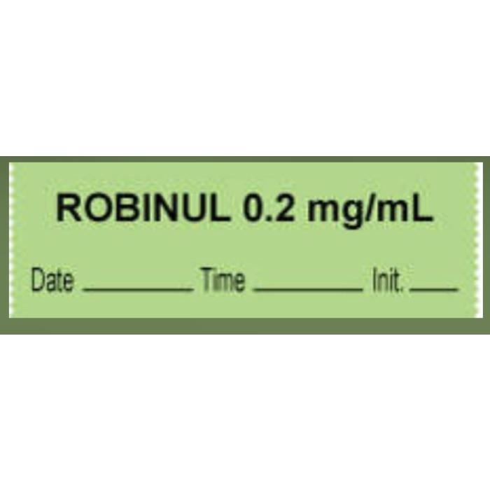 ANESTHESIA TAPE - 1/2 X 500 - ROBINUL 02 mg/mL
