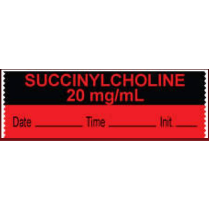 ANESTHESIA TAPE - 1/2 X 500 - SUCCINYLCHOLINE 20 mg/mL