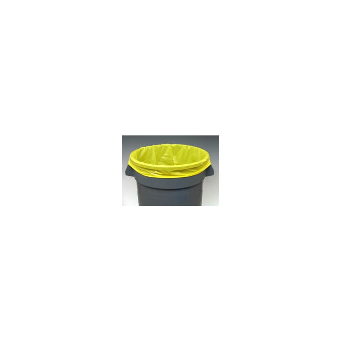 GUSSETED POLY BAG - 15 X 9 X 23 - YELLOW - 1 MIL - 71-1-15Y