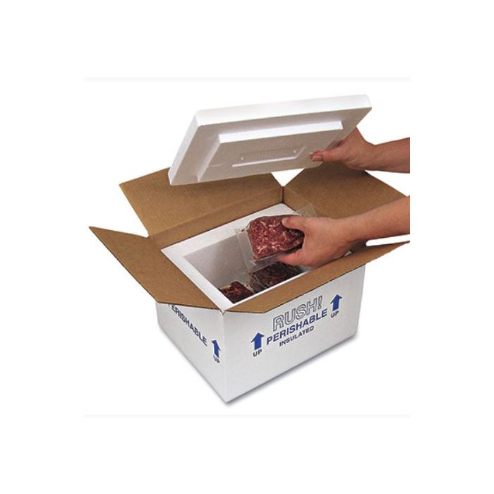 SHIPPING BOX - STYROFOAM INSULATED - USABLE DIMENSIONS - 6 X 4-1/2 X 3 - 710-1-02