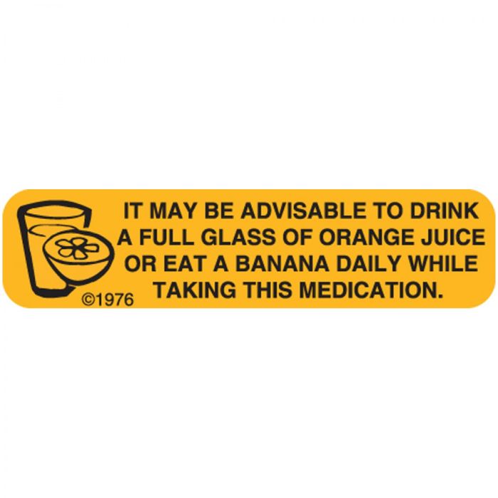 WARNING LABEL - 1-9/16 X 3/8 - IT MAY BE ADVISABLE - 7X