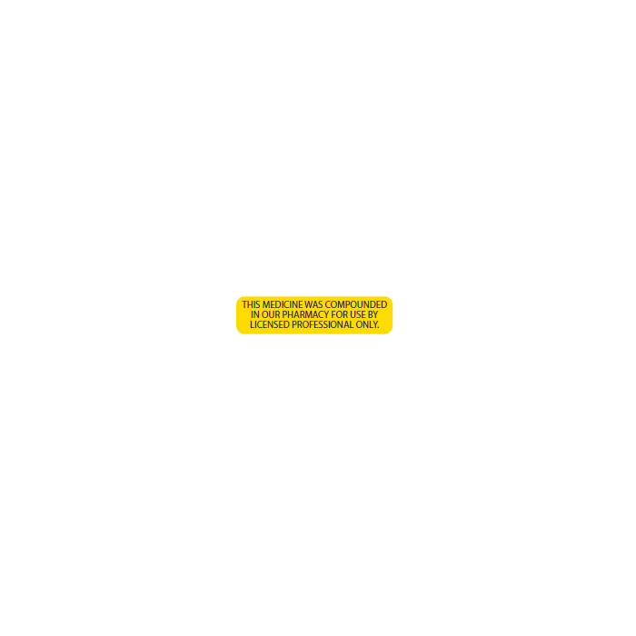 WARNING LABEL - 1-9/16” X 3/8” - THIS MEDICINE