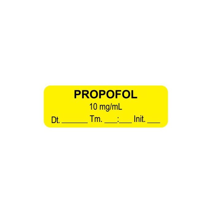 LABEL PROPOFOL 10 MG/ML - AL01010-D