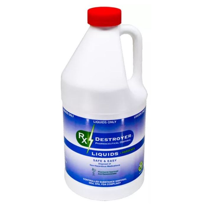 RX DESTROYER - ALL-PURPOSE INSTANT DRUG DISPOSAL SYSTEM - 64 OZ - AMD04