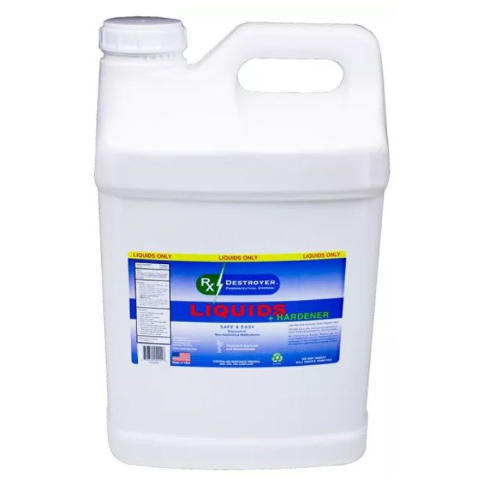 RX DESTROYER - INSTANT DRUG DISPOSAL SYSTEM - LIQUIDS ONLY - 25 GAL