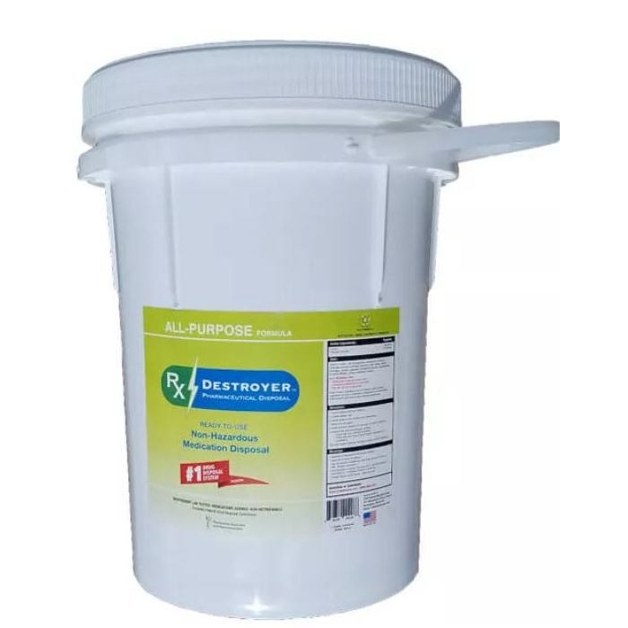 RX DESTROYER - ALL PURPOSE INSTANT DRUG DISPOSAL SYSTEM - 5 GAL - AMD12