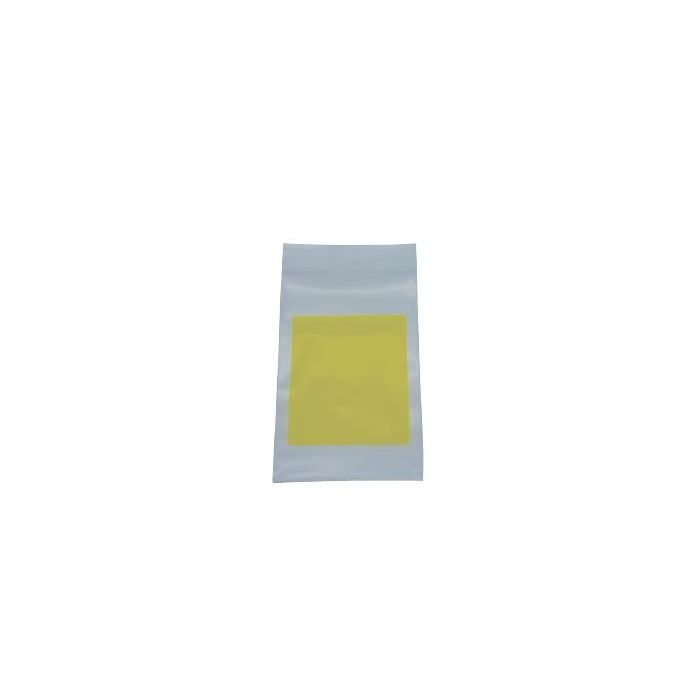RECLOSABLE ZIP BAG - YELLOW BLOCK - 4 X 6 - 4 MIL - 100/PACK - AMS24