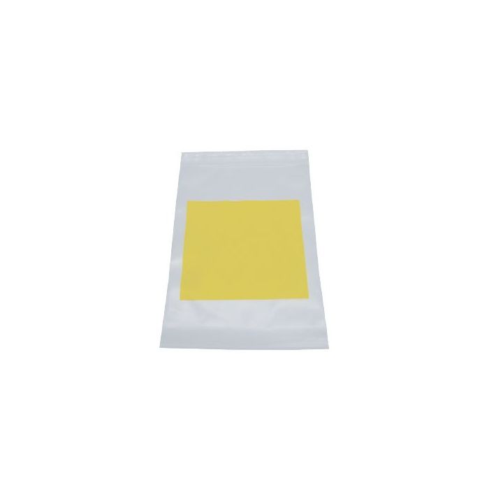 RECLOSABLE ZIP BAG - YELLOW BLOCK - 6 X 9 - 4 MIL - 100/PACK - AMS25