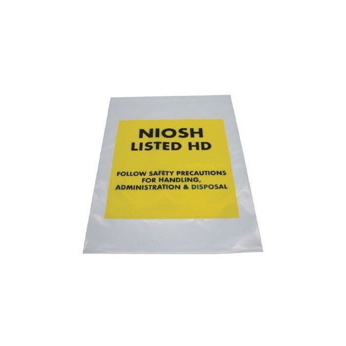 RECLOSABLE ZIP BAG - NIOSH LISTED HD - 12 X 15 - 4 MIL - 100/PACK - AMSH21215