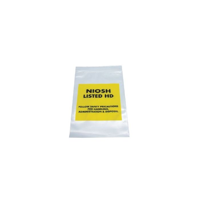 RECLOSABLE ZIP BAG - NIOSH LISTED HD - 6 X 9 - 4 MIL - 100/PACK - AMSH269