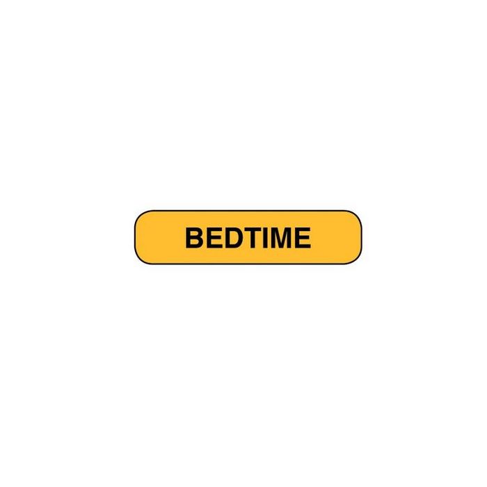 WARNING LABEL - 1-9/16 x 3/8 - BEDTIME - AP39904