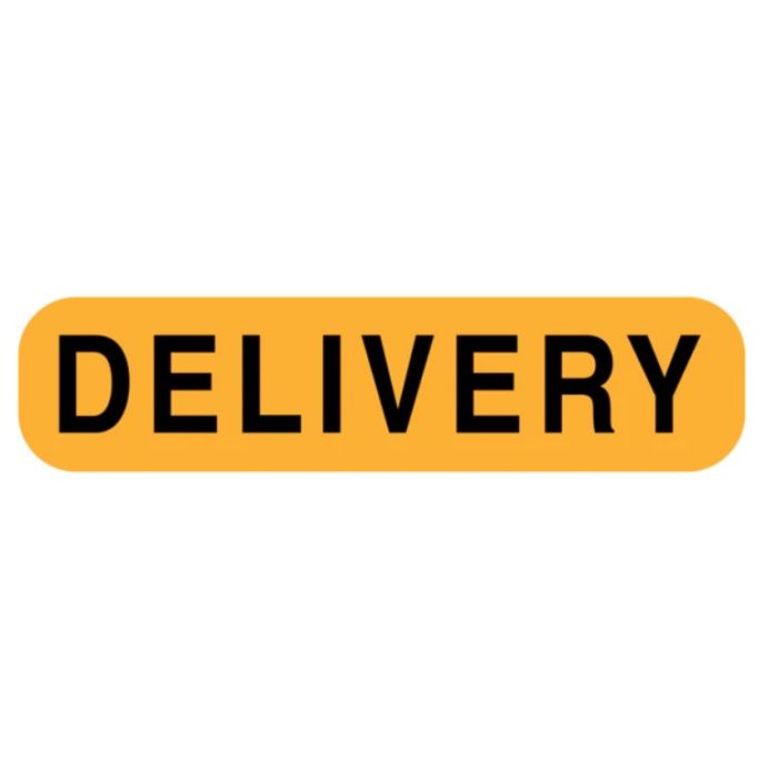 WARNING LABEL - 1-9/16 X 3/8 - DELIVERY - AP40107