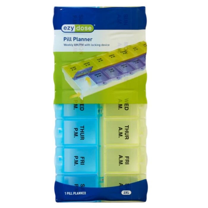 PILL PLANNER - LOCKING - AM/PM-WEEKLY - XXL