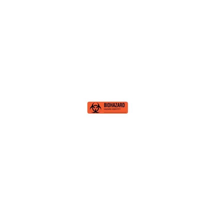 LABEL BIOHAZARD 3 X 7/8 - BH204